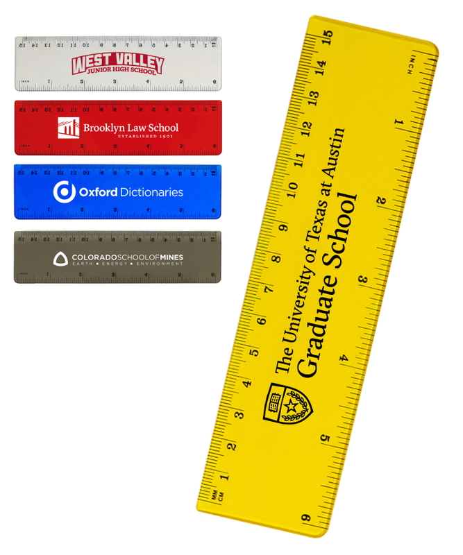 Dual Measurement Frosted 6" Ruler