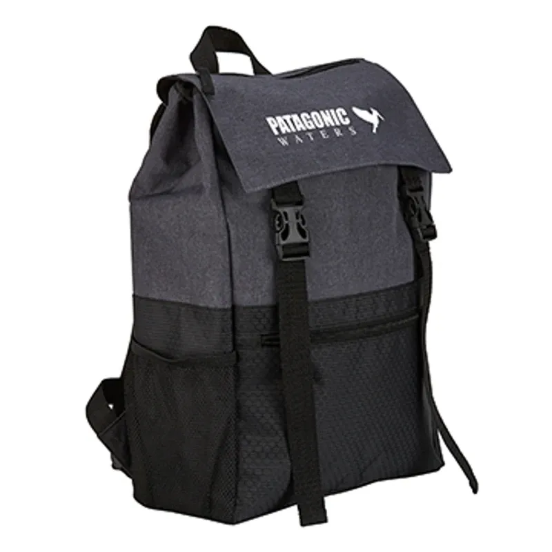 Dual-Strap Laptop Rucksack Backpack (Grey/Black)
