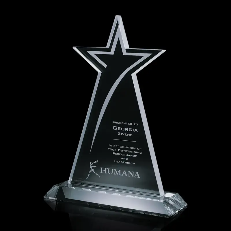 Custom Star-Shaped Award for Recognizing Excellence