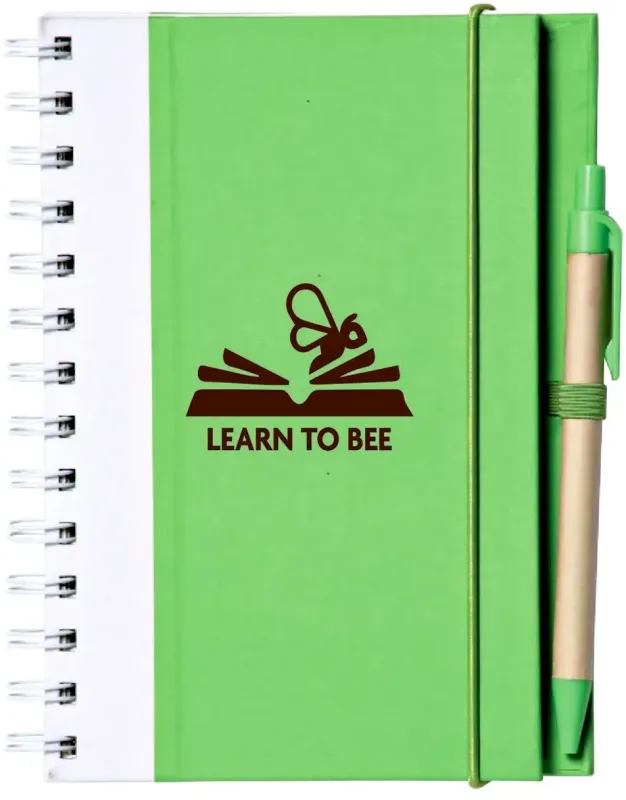 Eco Spiral Notebook Set with Custom Pen — view 3