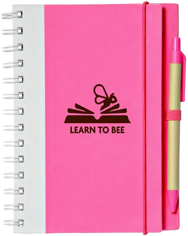 Eco Spiral Notebook Set with Custom Pen — view 4