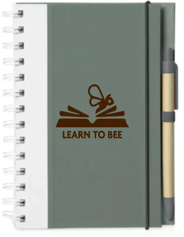 Eco Spiral Notebook Set with Custom Pen — view 5