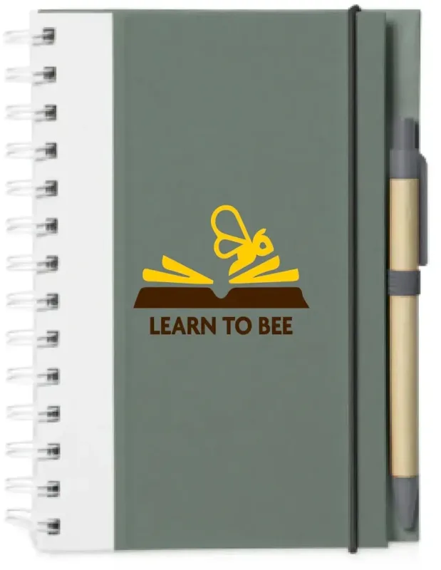 Eco Spiral Notebook with Pen - Duotone (2 Color) — view 3