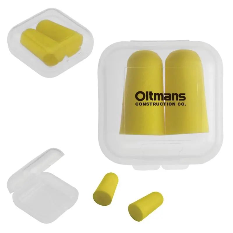 Earplugs in Square Case