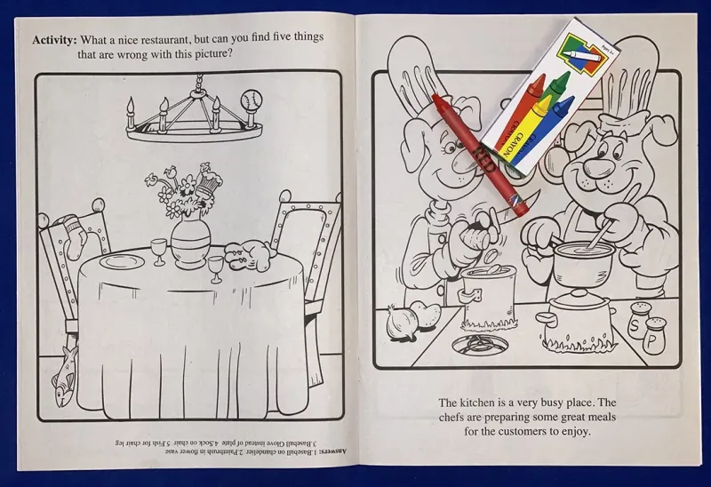 Eating Out Is Fun Coloring Book — view 3