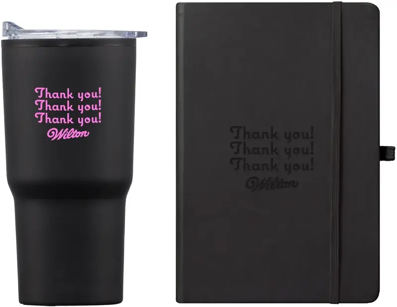 Custom Logo Branded Journal & Tumbler Set with Gift Box