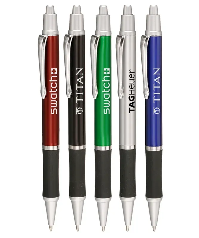 Eclipse Precision Click Pen with Rubber Grip