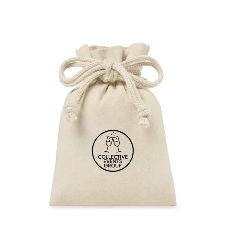 Eco-conscious Canvas Drawstring Gift Bag - Small — view 2