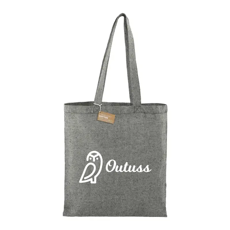 Personalized Recycled Cotton Twill Tote Bag - 5oz