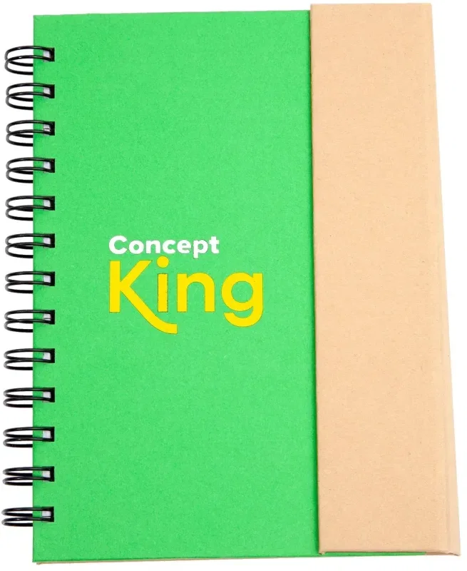 Custom Eco-Tone Notebook with Pen Set (2 Colors) — view 2