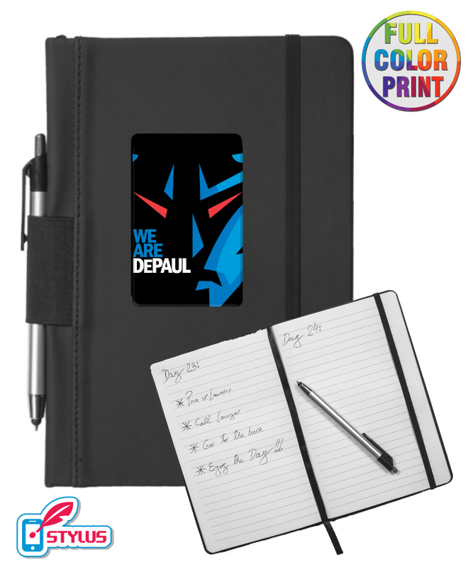 Eco-Friendly Journal with Stylus Pen, Full Color Print