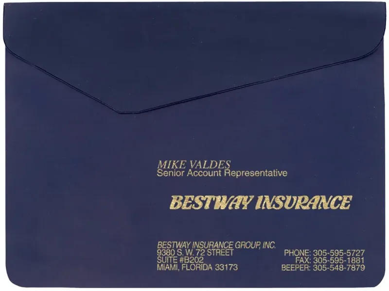 Personalized Promotional Vinyl Flap Portfolio — view 2