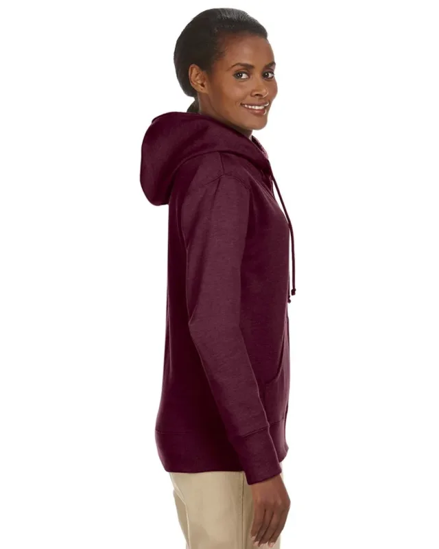 econscious Ladies' Heathered Full-Zip Hooded Sweatshirt — view 12