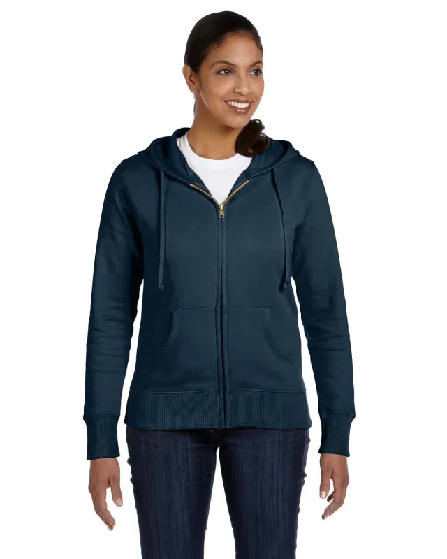 econscious Ladies' Heritage Full-Zip Hooded Sweatshirt — view 2