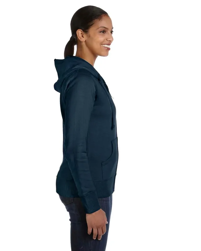 econscious Ladies' Heritage Full-Zip Hooded Sweatshirt — view 3
