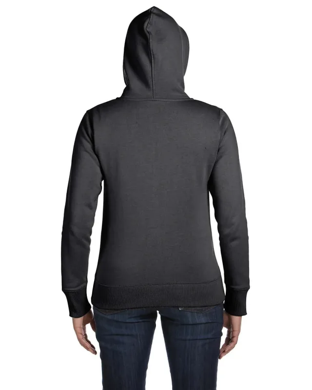 econscious Ladies' Heritage Full-Zip Hooded Sweatshirt — view 4