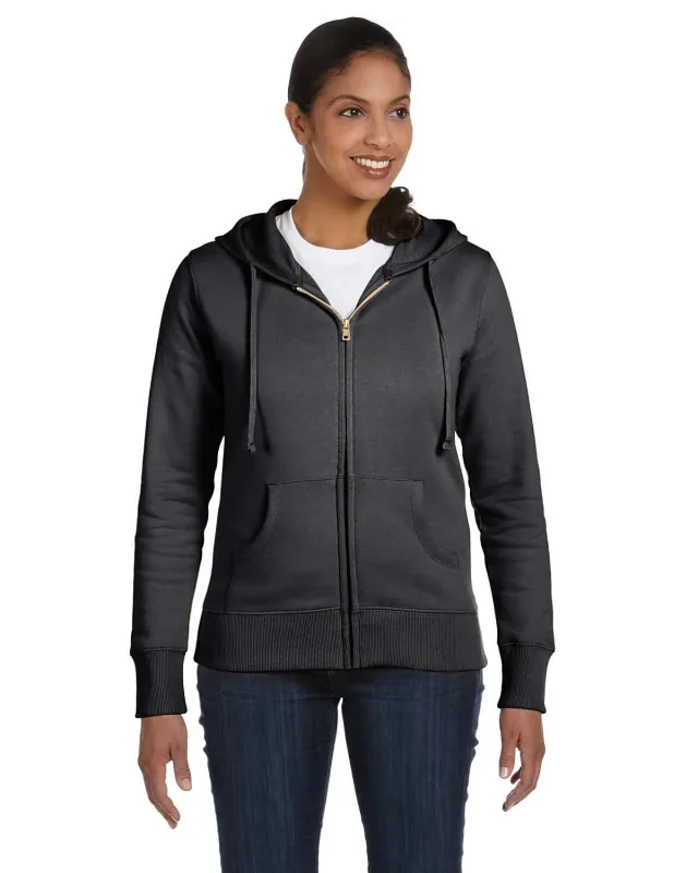 econscious Ladies' Heritage Full-Zip Hooded Sweatshirt — view 5