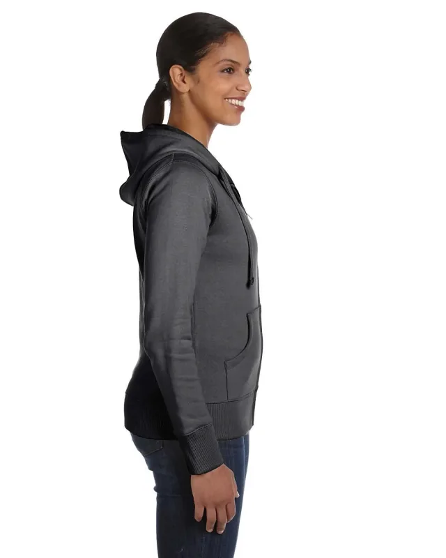 econscious Ladies' Heritage Full-Zip Hooded Sweatshirt — view 6