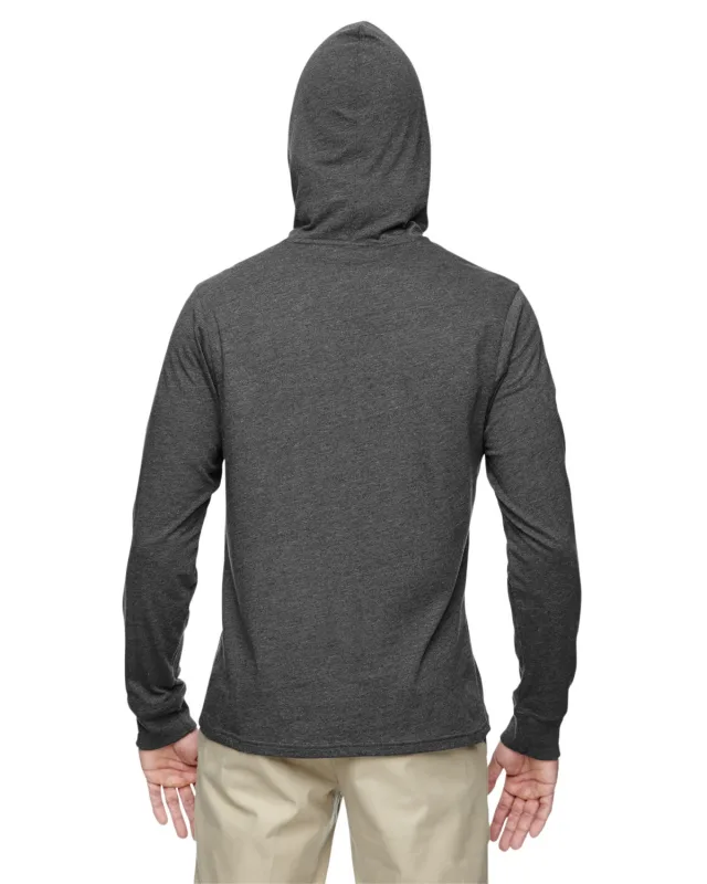 econscious Unisex Eco Blend Long-Sleeve Pullover Hooded T-Shirt — view 10