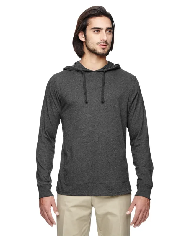econscious Unisex Eco Blend Long-Sleeve Pullover Hooded T-Shirt — view 11