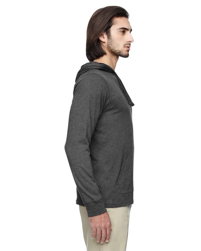econscious Unisex Eco Blend Long-Sleeve Pullover Hooded T-Shirt — view 12
