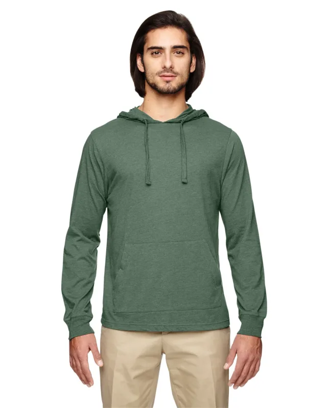 econscious Unisex Eco Blend Long-Sleeve Pullover Hooded T-Shirt — view 2