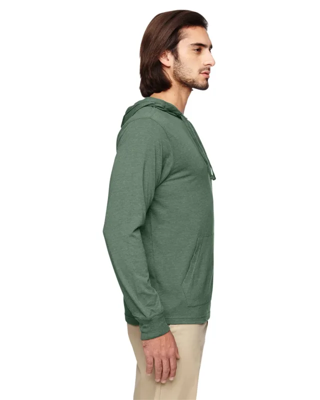 econscious Unisex Eco Blend Long-Sleeve Pullover Hooded T-Shirt — view 3