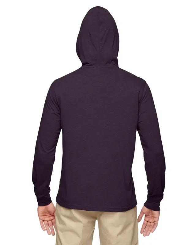 econscious Unisex Eco Blend Long-Sleeve Pullover Hooded T-Shirt — view 4