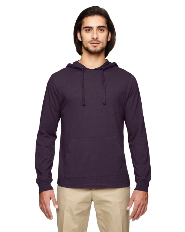 econscious Unisex Eco Blend Long-Sleeve Pullover Hooded T-Shirt — view 5