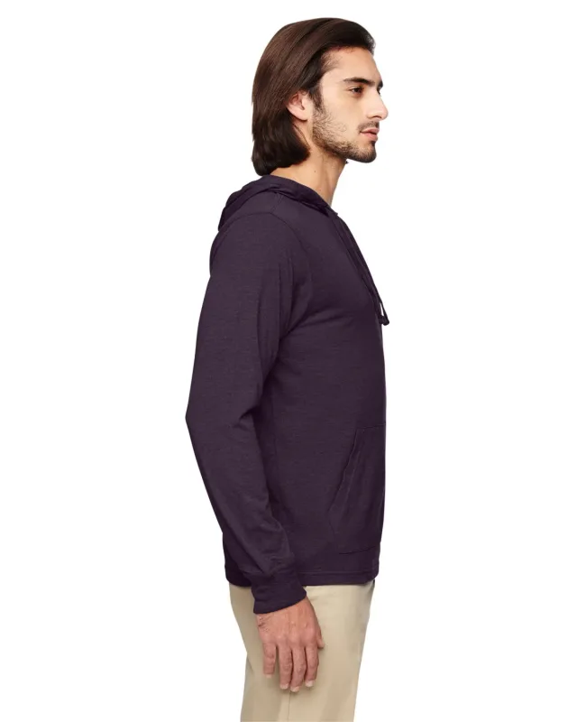 econscious Unisex Eco Blend Long-Sleeve Pullover Hooded T-Shirt — view 6