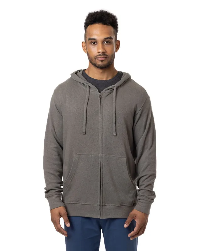 econscious Unisex Hemp Hero Full-Zip Hooded Sweatshirt — view 2
