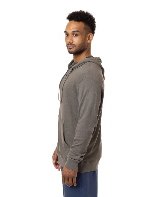 econscious Unisex Hemp Hero Full-Zip Hooded Sweatshirt — view 3