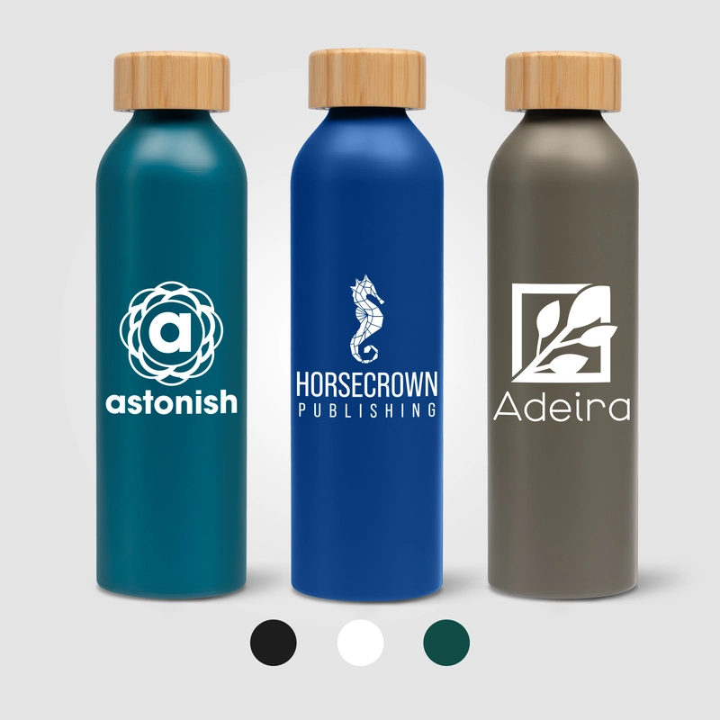 Eden - 20 oz. Aluminum Water Bottle with Bamboo Lid
