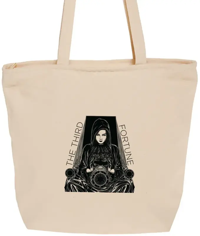 Custom Canvas Zipper Tote Bag (1 Color) - Eden