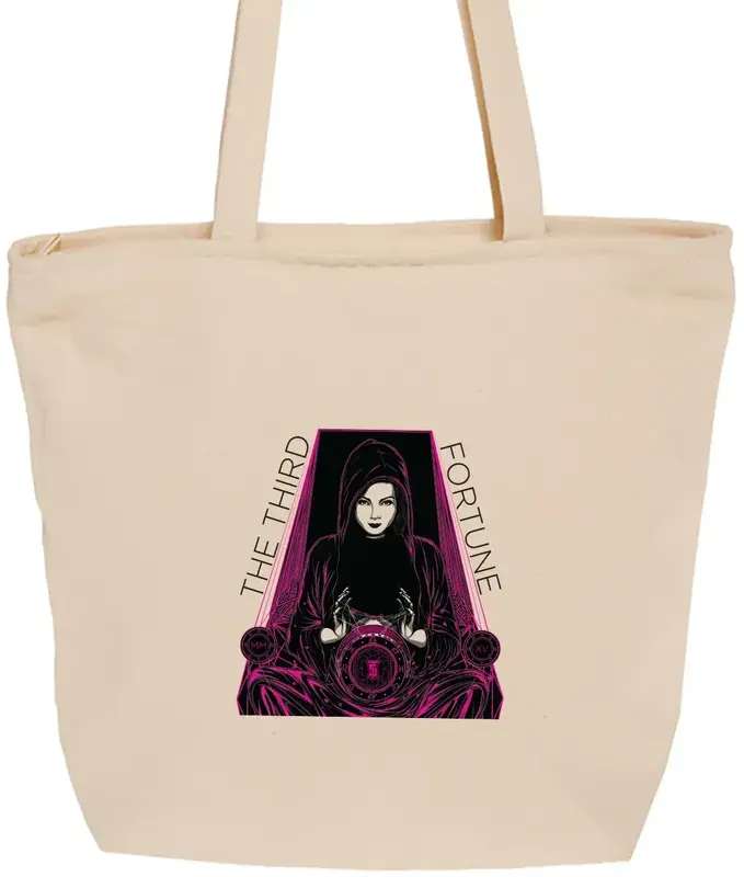 Custom Canvas Zipper Tote Bag (2 Color Options)