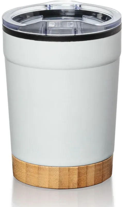 Eduardo 12oz Double-Wall Tumbler with Sliding Lid & Bamboo Base — view 10