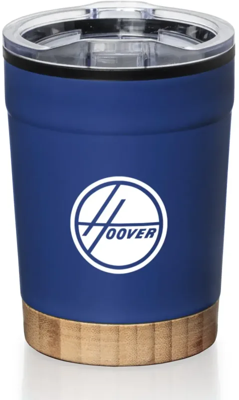 Eduardo 12oz Double-Wall Tumbler with Sliding Lid & Bamboo Base — view 2