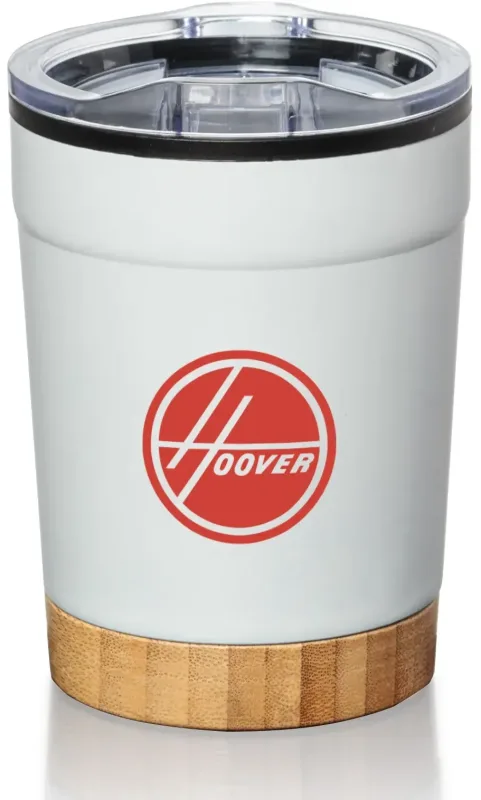 Eduardo 12oz Double-Wall Tumbler with Sliding Lid & Bamboo Base — view 5
