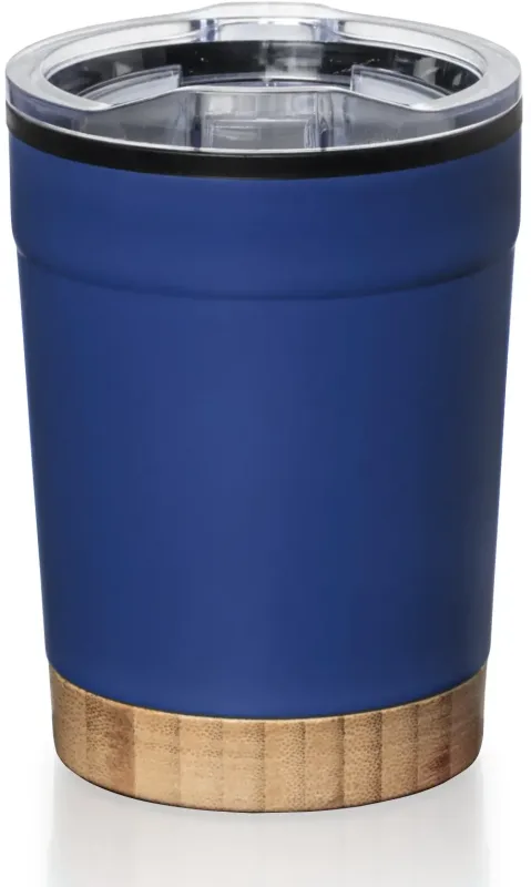 Eduardo 12oz Double-Wall Tumbler with Sliding Lid & Bamboo Base — view 7