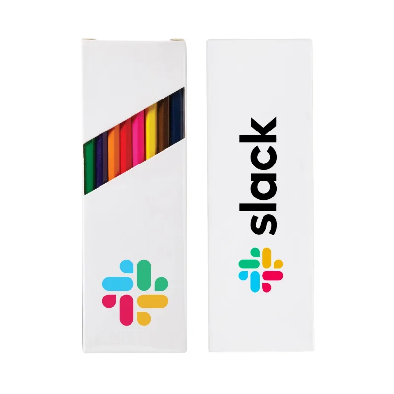 Eight-Color 7" Wooden Pencil Set in Box — view 2