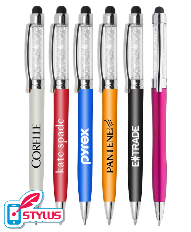 Elegant Crystal Stylus Pen with Twister Mechanism