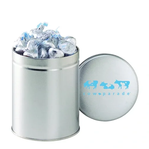 Elegant Quart-Sized Round Tin Canister — view 12