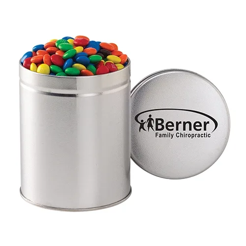 Elegant Quart-Sized Round Tin Canister — view 13