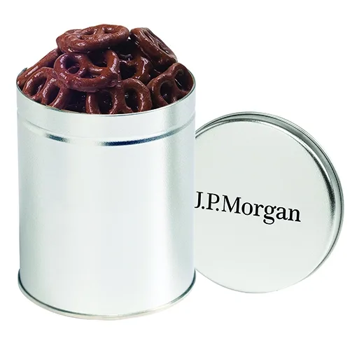 Elegant Quart-Sized Round Tin Canister — view 5