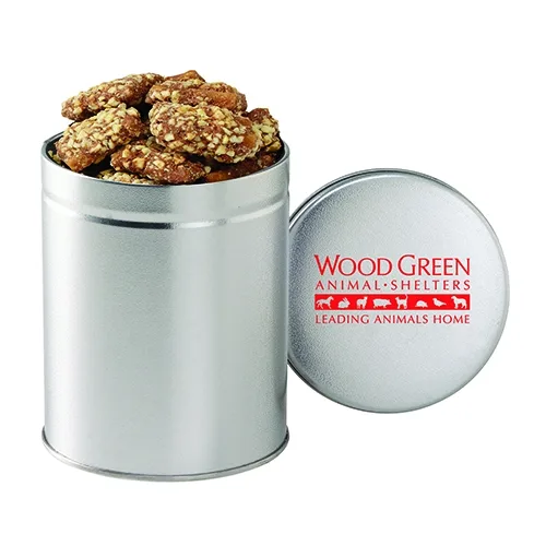 Elegant Quart-Sized Round Tin Canister — view 6