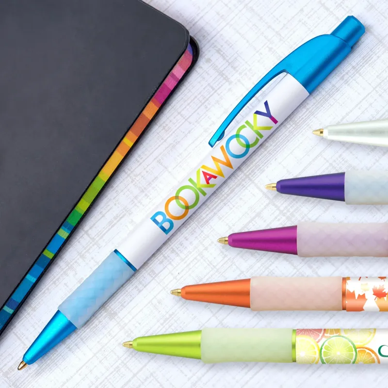 Imprinted Elite Slim Frost Pen (Black or Blue Ink) — view 23