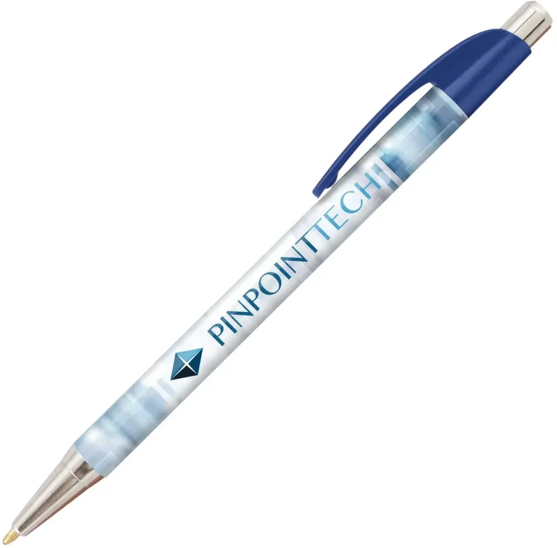 Elite Slim Metallic Click Pen (Black or Blue Ink) — view 8