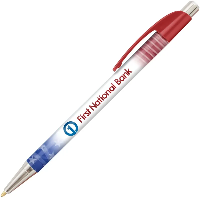 Elite Slim Metallic Click Pen (Black or Blue Ink) — view 9