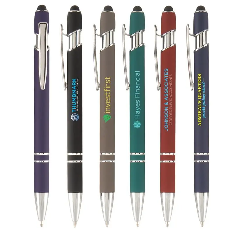 Ellipse Softy with Stylus - Full Color Metal Pen