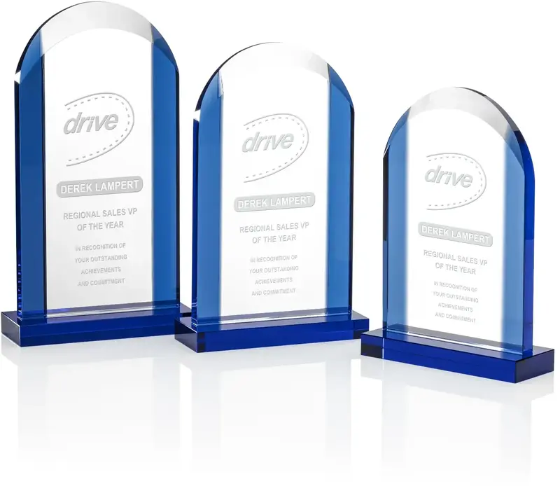 8" Customizable Logo Crystal Award